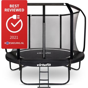 Trambulina copii VirtuFit PREMIUM cu plasa de siguranta si scara 251 CM