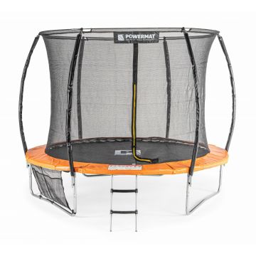 Trambulina de gradina 10FT, 305 cm, cu plasa de protectie si scara Powermat PM-TRP-10J