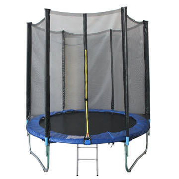 Trambulina KidsCare cu scara si plasa de protectie 244 cm Trambulina KidsCare cu scara si plasa de protectie 244 cm