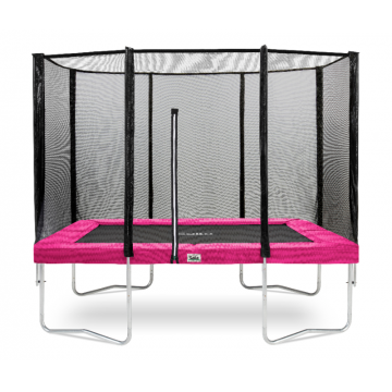 Trambulina Salta COMBO Dreptunghiulara 214x153 cm Roz