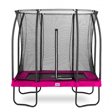 Trambulina Salta COMFORT EDITION Dreptunghiulara 214x153 cm Roz