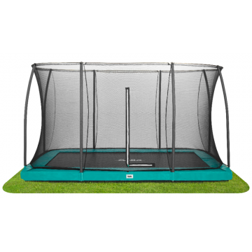 Trambulina Salta COMFORT EDITION GROUND Dreptunghiulara 366x244 cm Verde