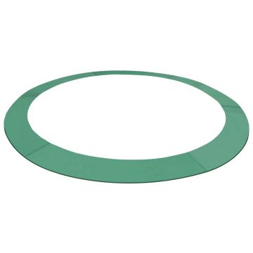 vidaXL Bandă de siguranță trambulină rotundă de 4,26 m, verde, PE