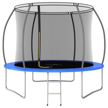 vidaXL Set trambulină rotundă, 305 x 76 cm, 150 kg