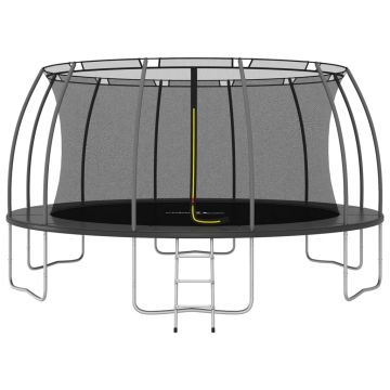 vidaXL Set trambulină rotundă, 488x90 cm, 150 kg